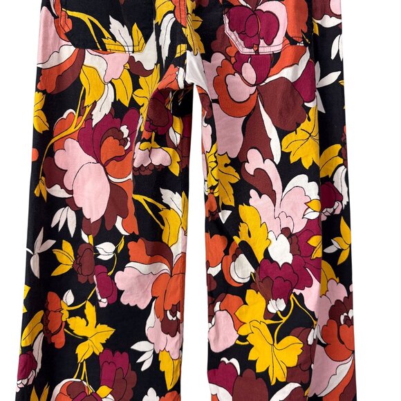 Maeve by Anthropologie The Colette Boho Floral Wide Leg Pants Women Size 26 - Picture 12 of 13